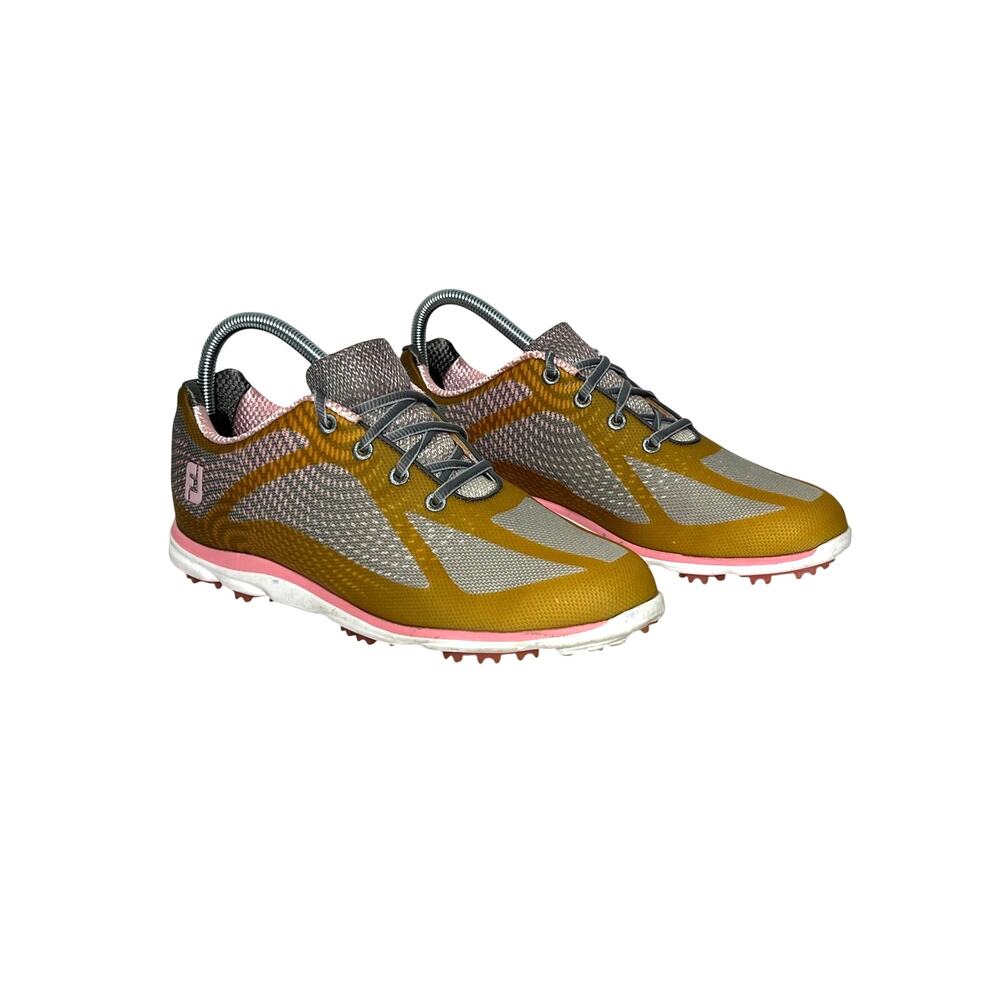 FootJoy Flex XP Spikeless Golf Shoes Size Size 10 Gray Pink Waterproof